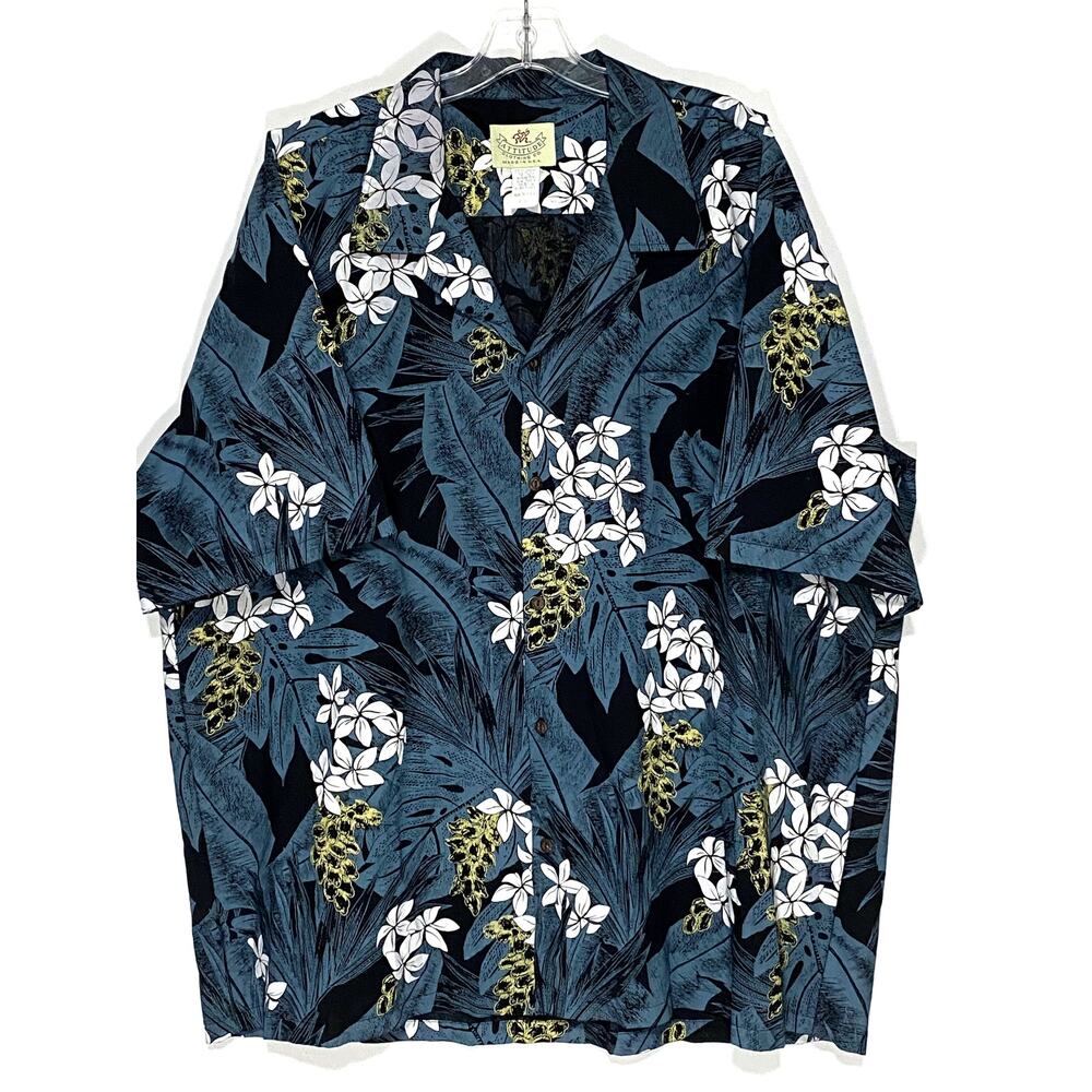 Attitude Clothing Co. Button Shirt Mens 3XL Floral Tropical Vacation Hawaiian